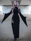 Trumpet Sleeve Lunar Maxi Dress Black / S