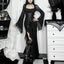 Cross Soft Long Sleeved Midi Dress Black / S