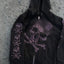 Dark Rebel Design Zip Hoodie Black / M