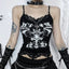 Shabby Chic Crop Top Black / S