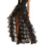 Ruffles Tulle Floor-Length Skirt Black / One Size