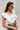White Cropped Crop Top with Ruffle Details Secondary image