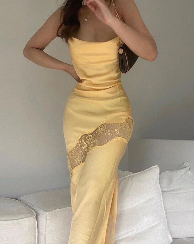 Strappy Dress with Lace Details Main image