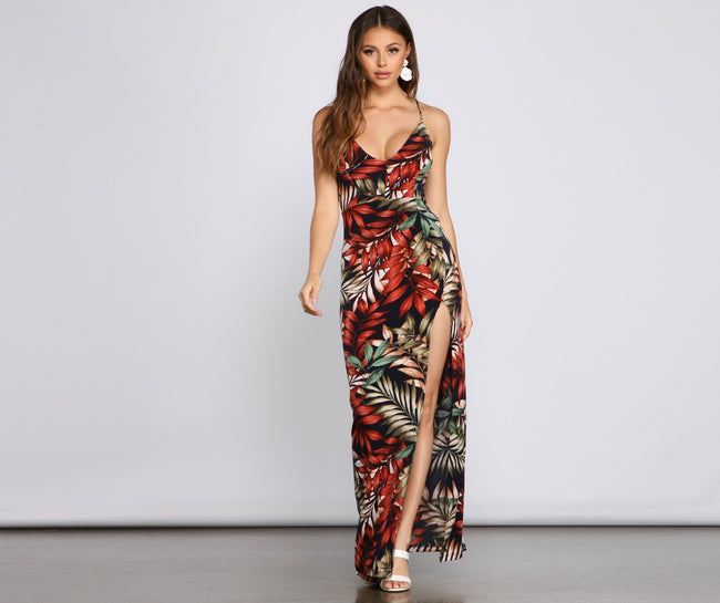 Off To The Tropics Maxi Dress - Lady Occasions Main image