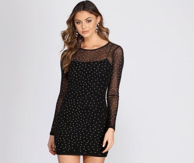 Sheer Cover-Up with Heatstone Detail Main image