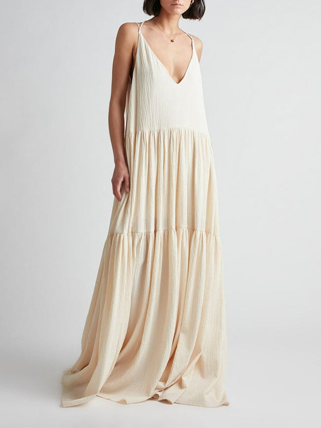 Strappy Maxi Dress with a V-Neck Main image