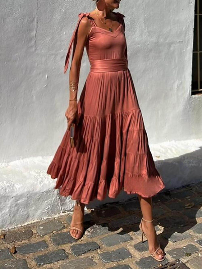 Off-Shoulder Ruffled Midi Dress Main image