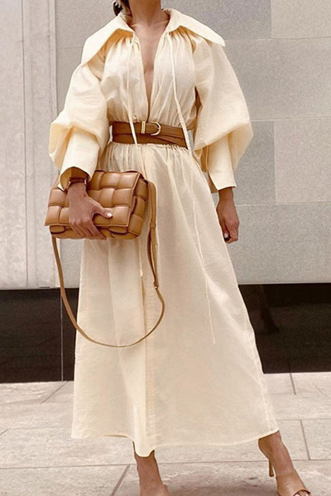Relaxed-Fit Long-Sleeve Dress Main image