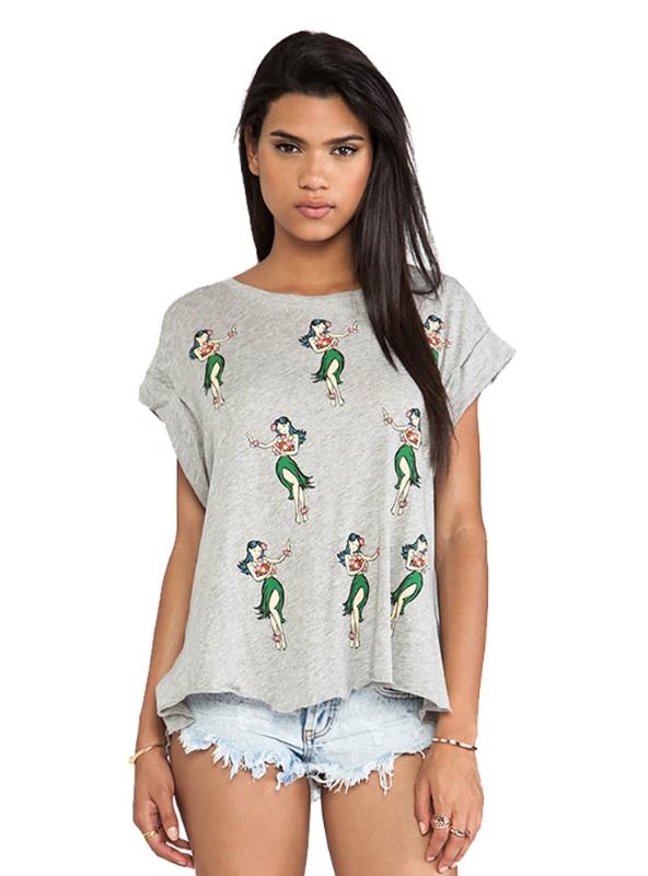 Printed Crewneck Short-Sleeve T-Shirt Main image