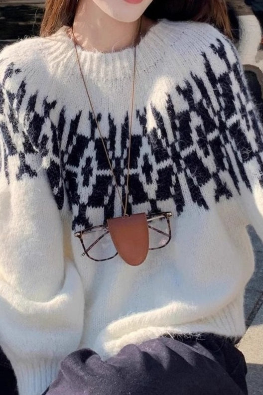 Oversized Balloon-Sleeve Sweater Main image