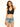 Denim Chain-Detail Shorts with Fringe Details Secondary image