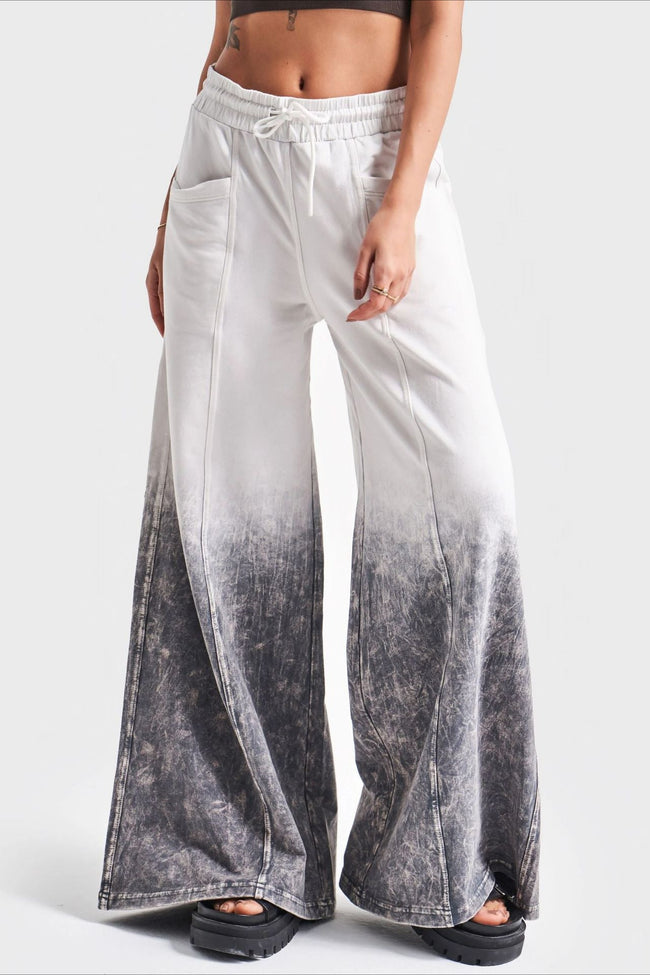 Ombré High-Rise Jeans with Drawstring Detail Main image