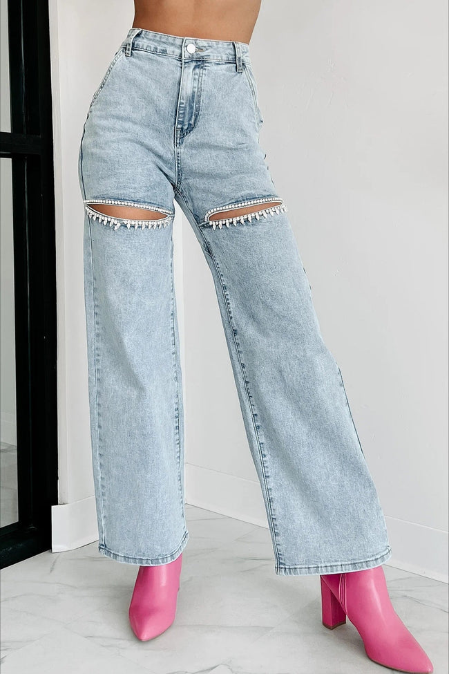 High-Rise Washed Jeans Main image