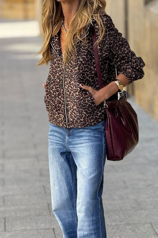Fitted Hooded Long-Sleeve Coat Main image