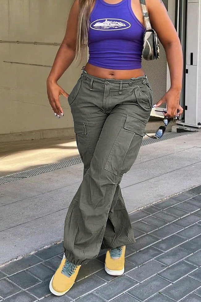 Straight-Leg Fitted Cargo Pants Main image
