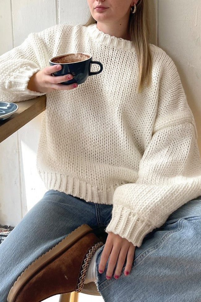 Knit Relaxed-Fit Sweater Main image