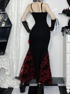 Fringe Spaghetti Strap Form-Fitting Maxi Dress