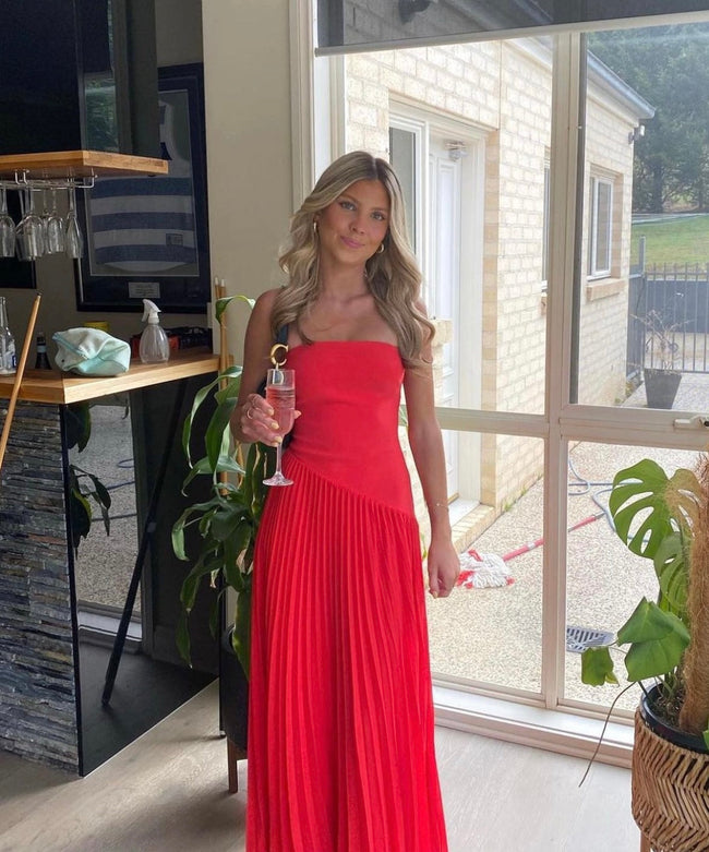 Strapless Asymmetric Dress with a Side Zip Main image