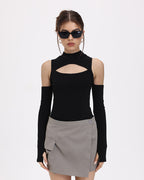 Cutout Long-Sleeve Top
