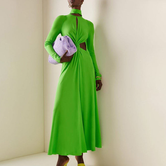 Dress - Elegant Long Party Green Main image