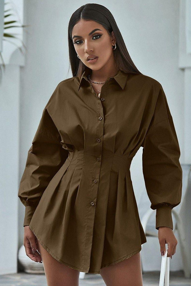 Floral Fitted Long-Sleeve Dress Main image
