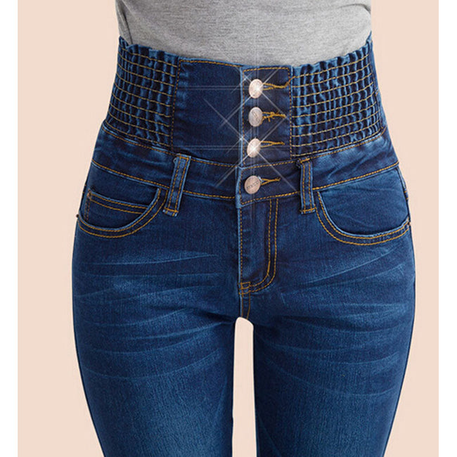 High-Rise Denim Skinny Jeans Main image