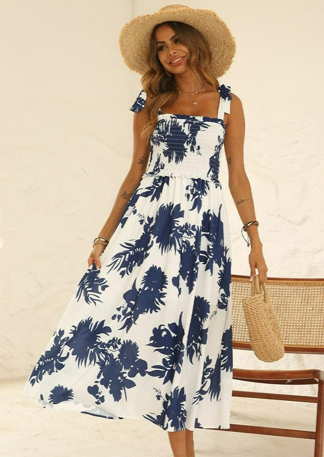 Printed Tie-Strap Dress Main image