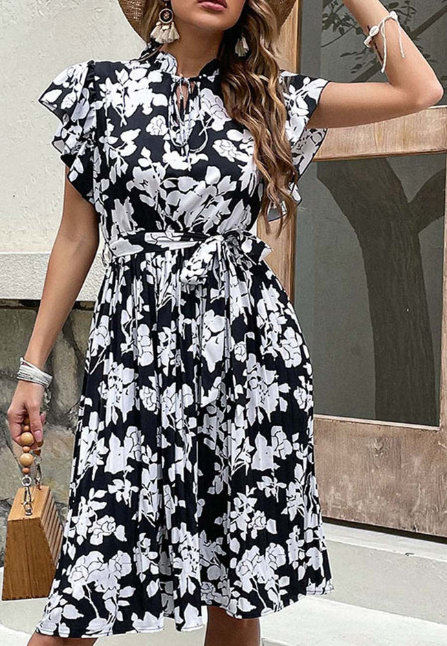 Ruffled Floral Dress Main image