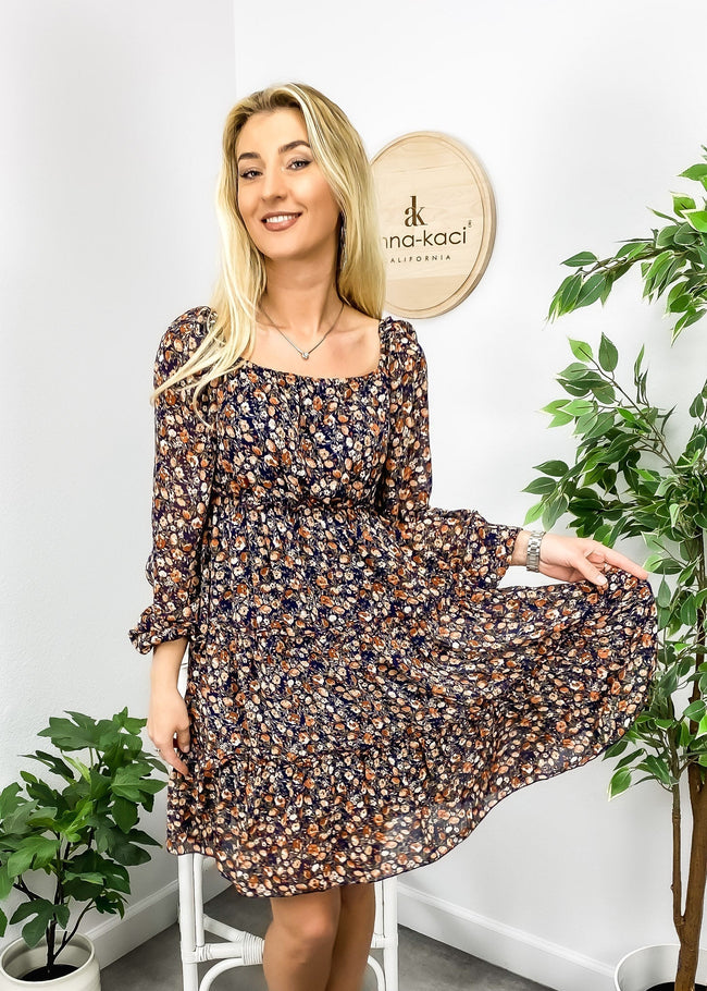 Tiered Long-Sleeve Dress Main image