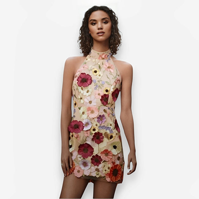 Fitted Dress with Embroidery Main image