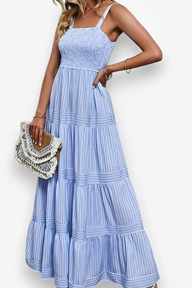 Striped Sleeveless Maxi Dress Main image