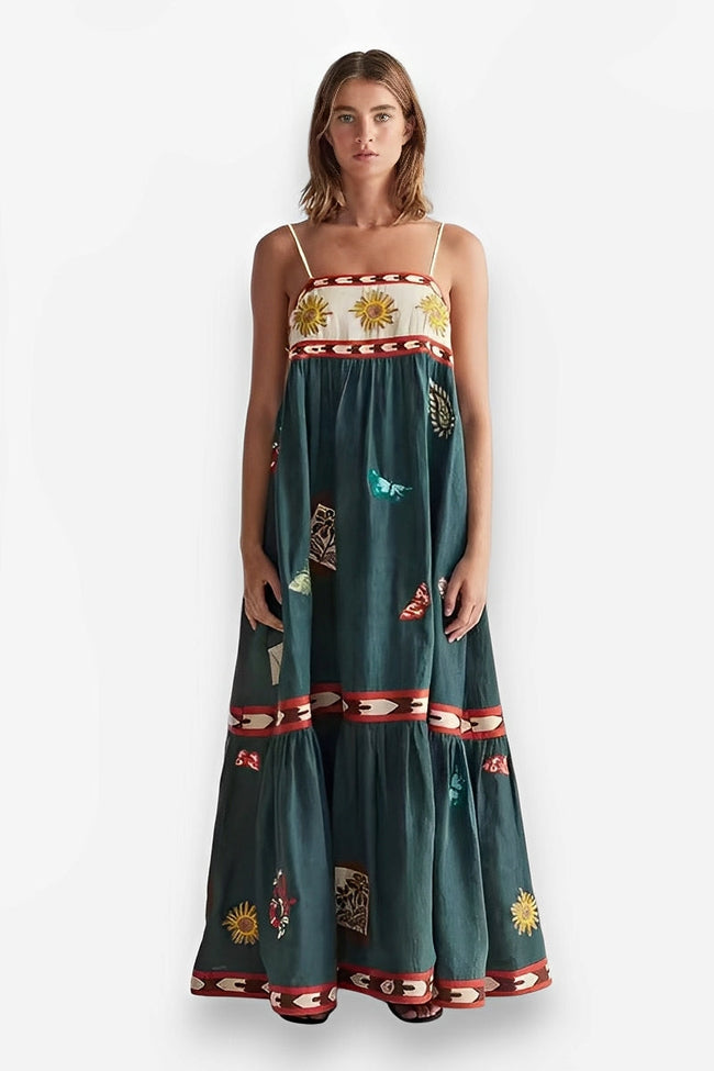 Sleeveless Printed Long Dress Main image