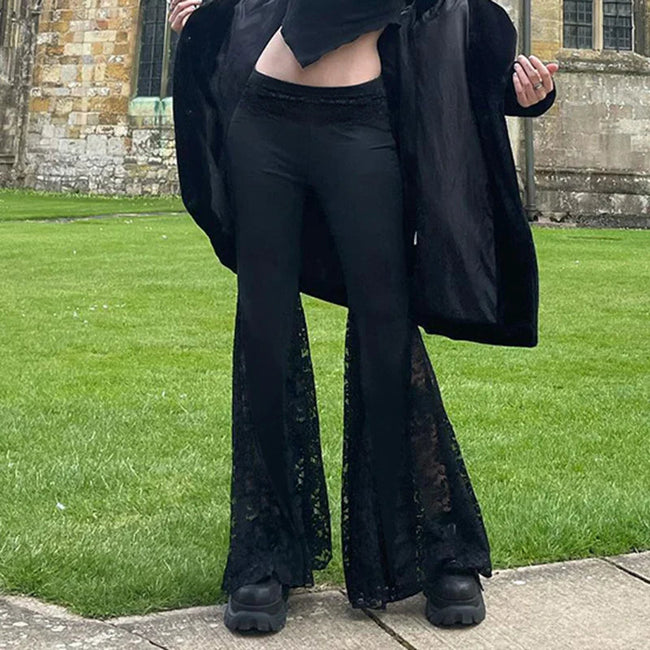 Lace Patchwork Mysterious Pant Black / S Main image