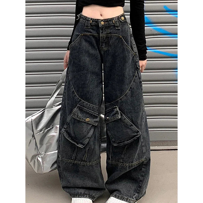 Obscure Azure Gothic Bulky Cargo Pant Dark Blue / S Main image