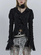 Antique Extended Sleeve Lace Blouse