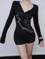 Tall Road Pictorial Extended Sleeve Shirt Black / S