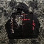 Distress Road Medieval Zip Hoodie black5 / S