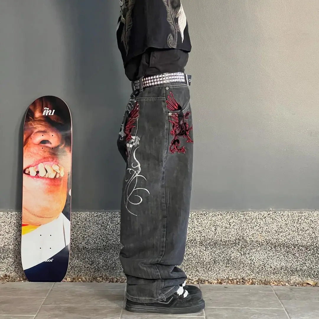 Harajuku Mysterious Baggy Denim Pant