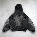 Harajuku Mysterious Printed Hoodie