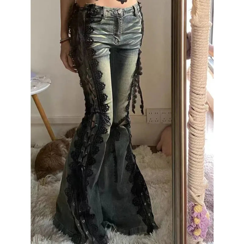Tie-up Mysterious Flare Bootcut Pant
