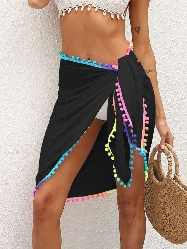 Gradient Tassel Beach Shawl Wrap Cover Up Main image
