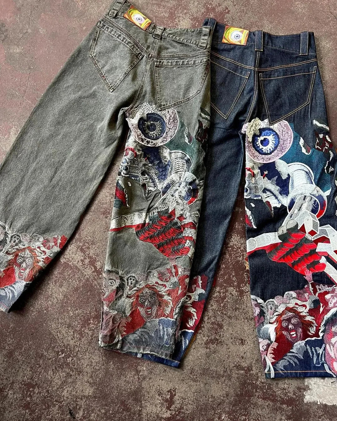 Y2K Gothic Streetwear Baggy Pant