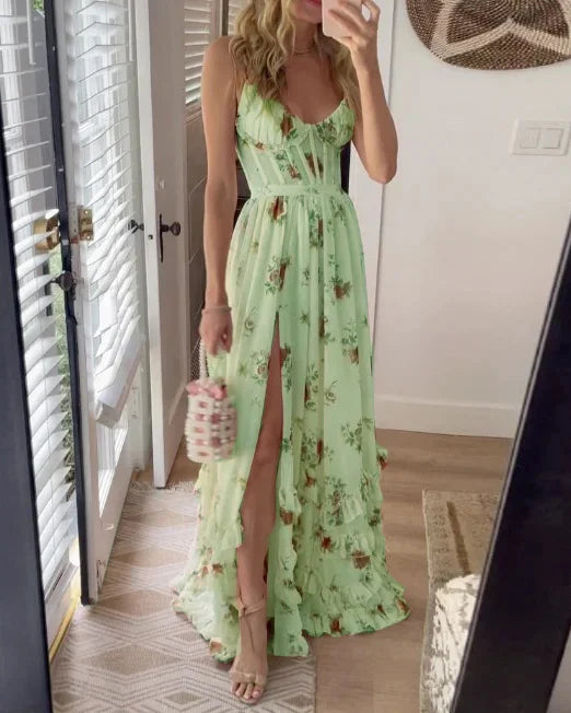 Printed Sleeveless Dress Main image