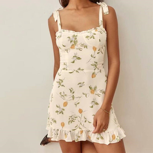Floral Retro Mini Dress Main image