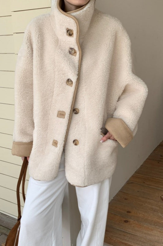Cropped Coat with a High Neck Main image