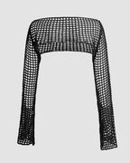Cropped Long-Sleeve Top