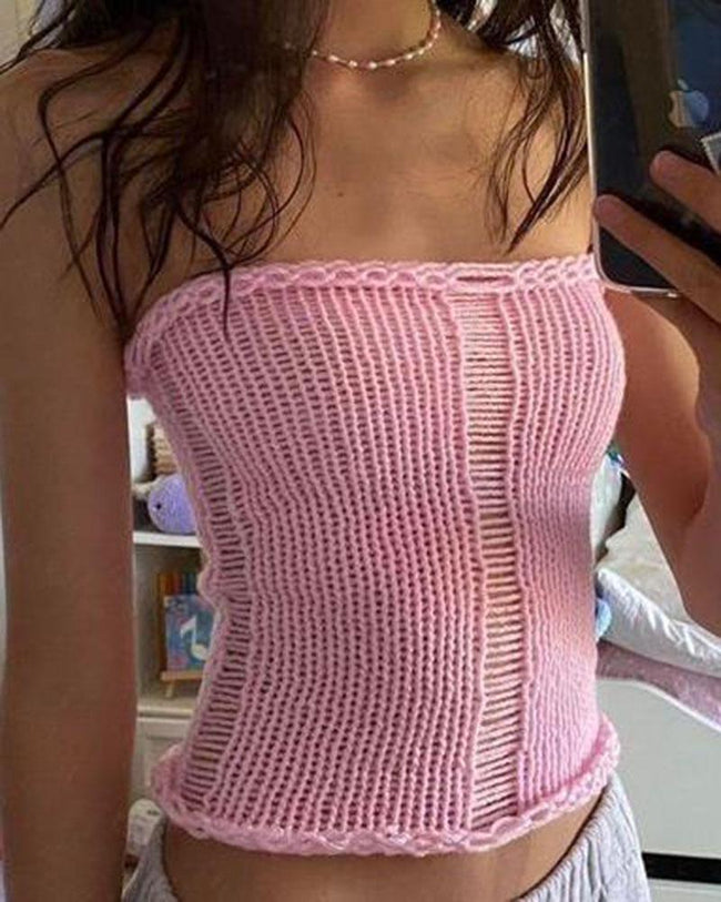Crochet Strapless Top Main image