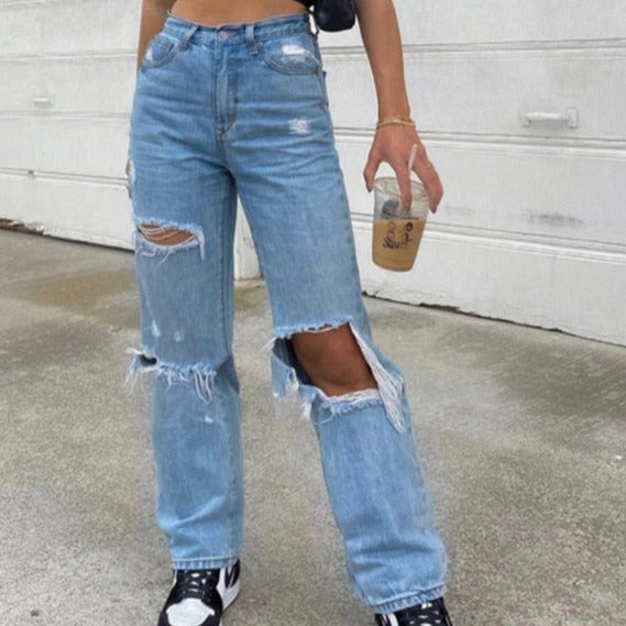 Straight-Leg High-Rise Baggy Jeans Main image