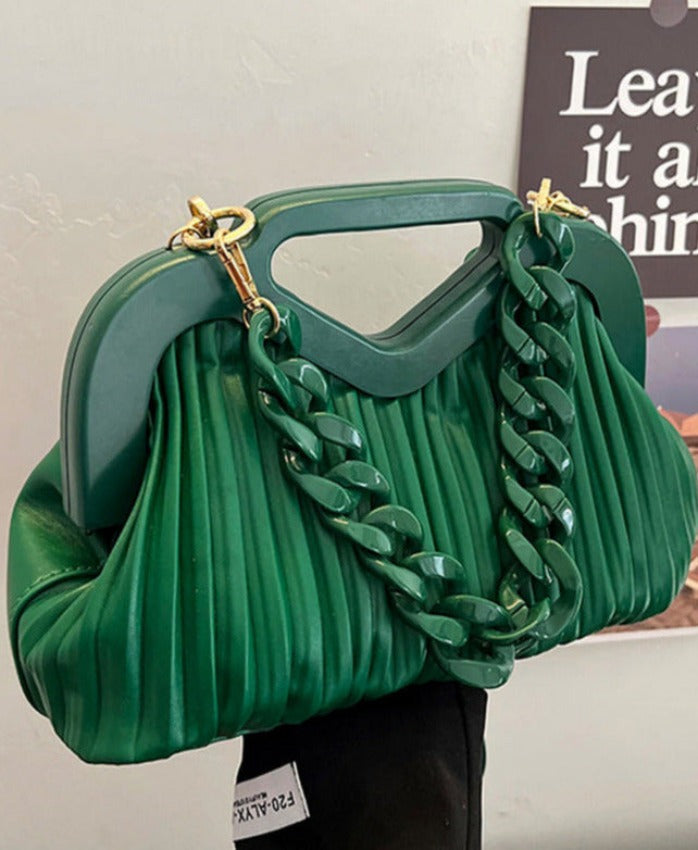 Chain-Detail Convertible Rebecca Bag