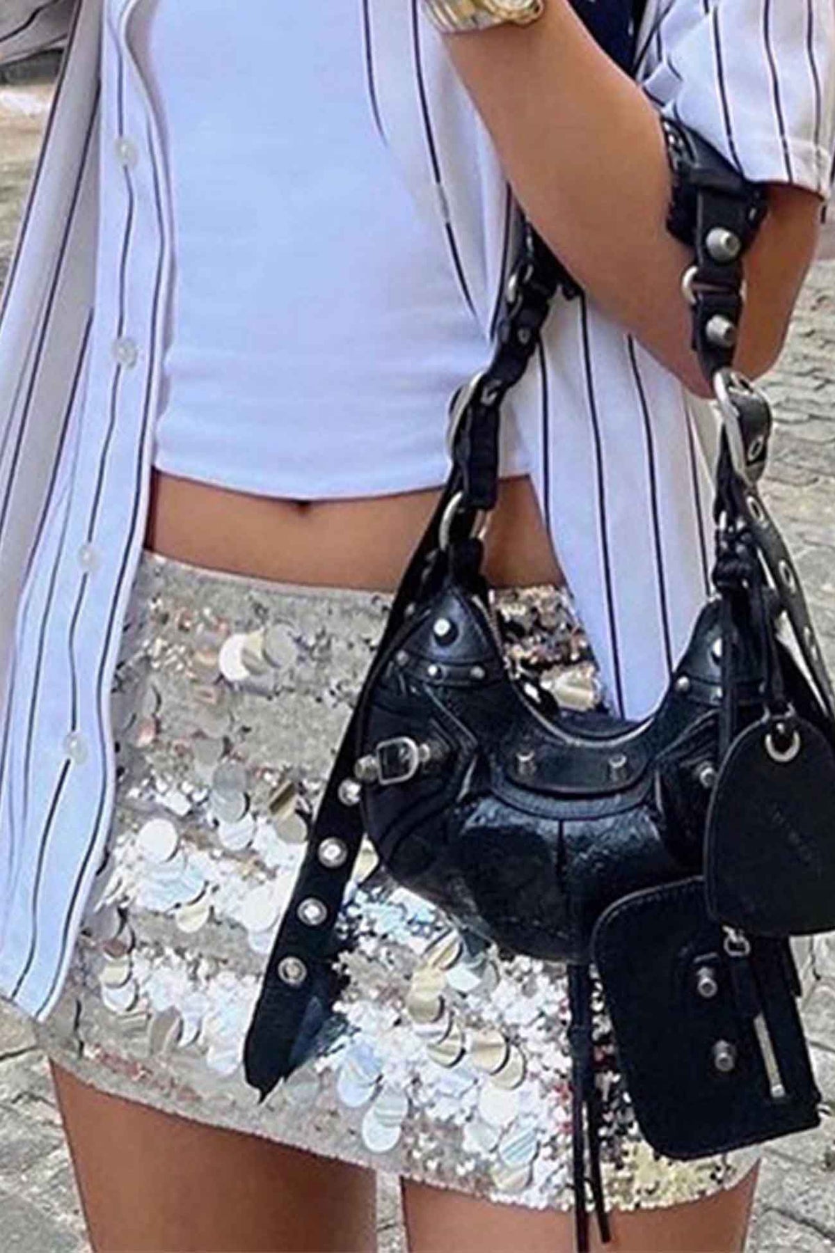 Mini Skirt with Sequin Detail